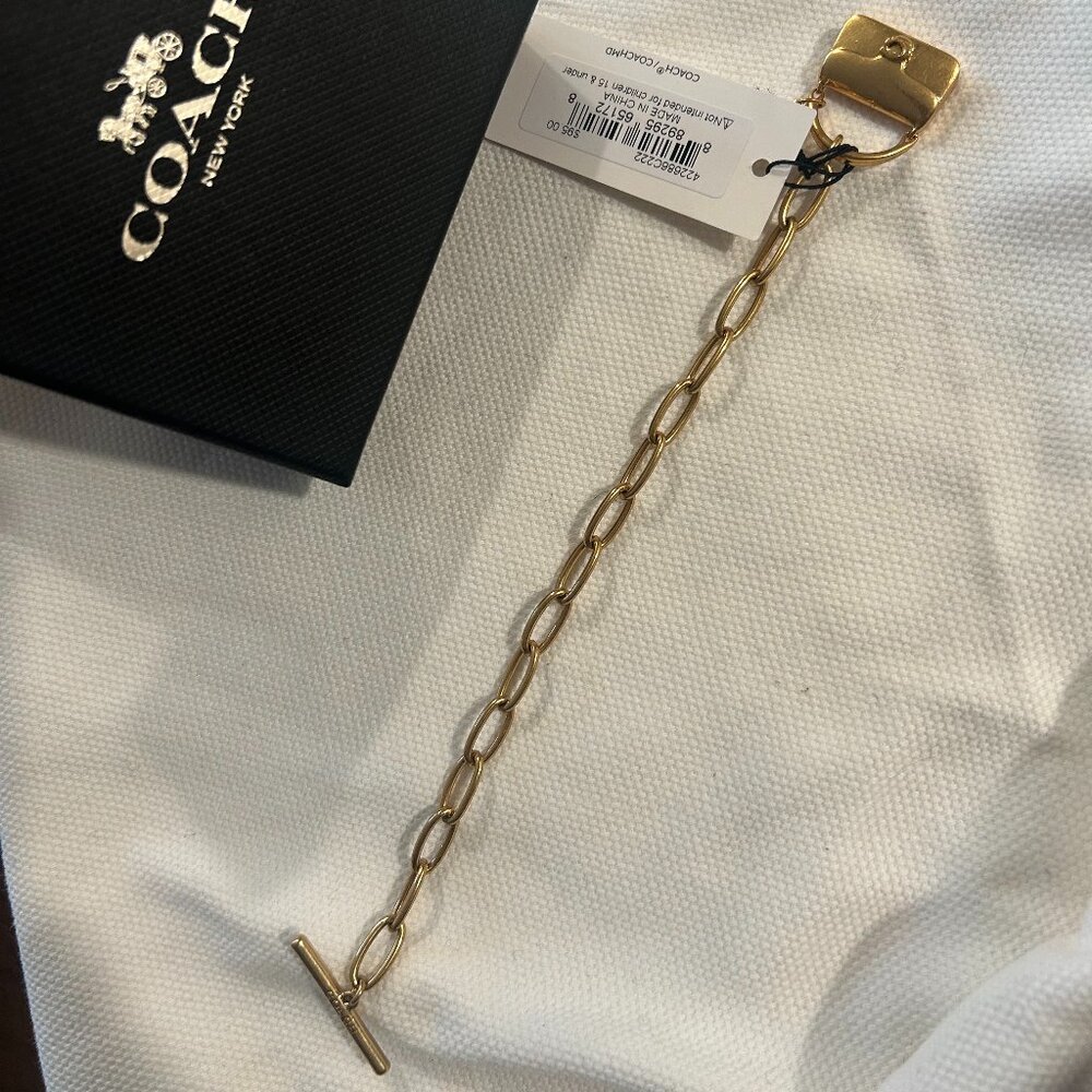 Genuine Coach Tabby Pendant Bracelet